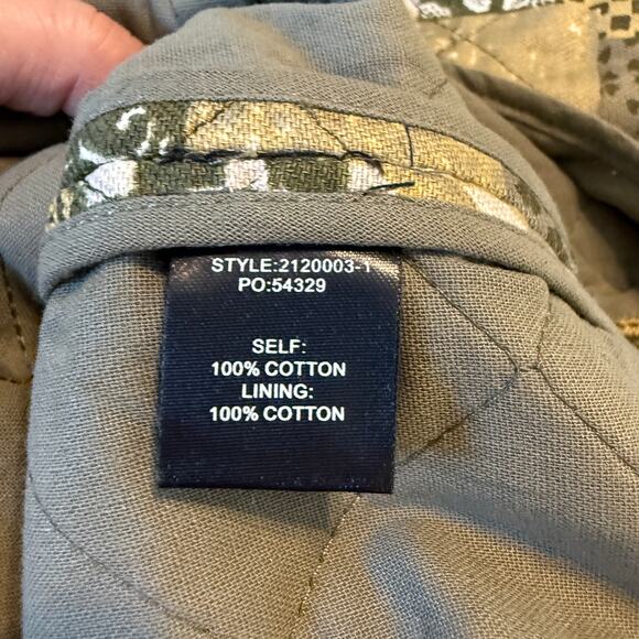 Women's Current Air Quilted 3/4 Sleeve Patchwork Green Jacket‎ Size M NEW - Picture 5 of 11